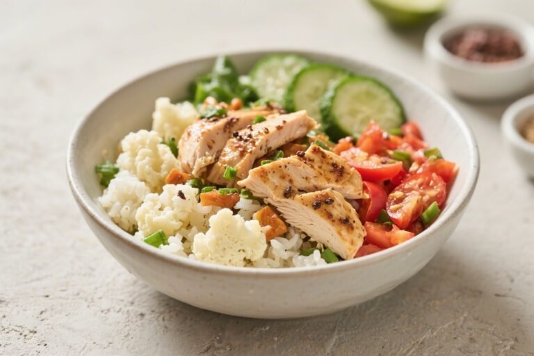 Keto Chicken Cauliflower Rice Bowl – A Simple, Satisfying Low-Carb Meal