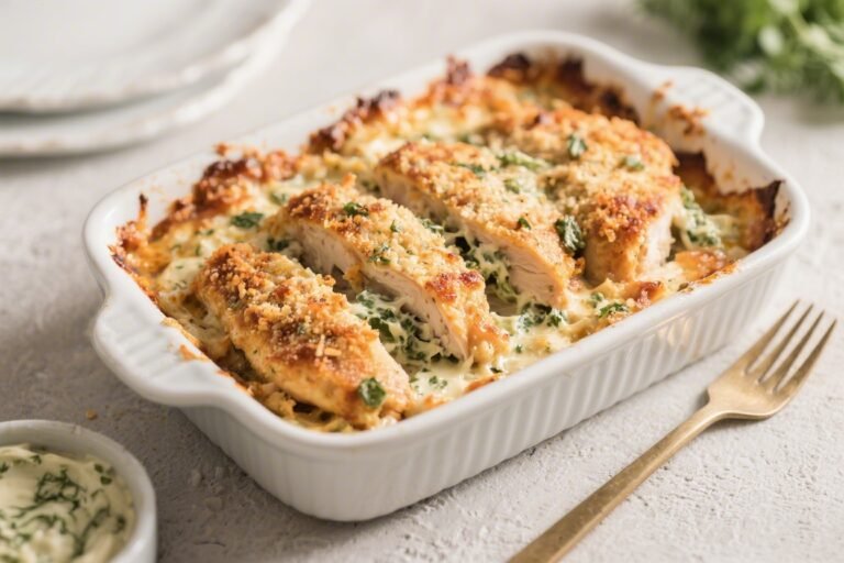 Keto Chicken Ranch Parmesan Bake – Creamy, Cheesy, and Low-Carb Comfort