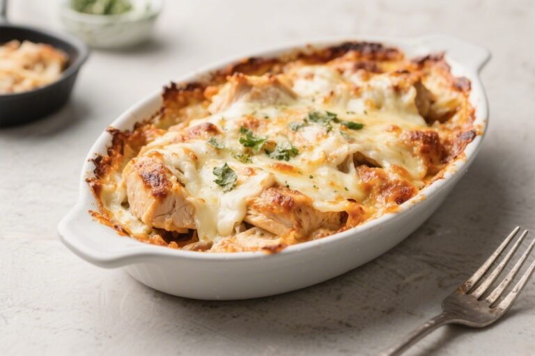 Keto Chicken Mozzarella Bake – Simple, Comforting, and Low-Carb