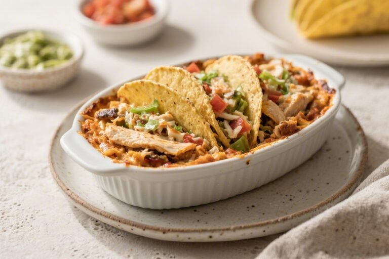 Keto Chicken Taco Bake – Easy, Cheesy, Low-Carb Comfort