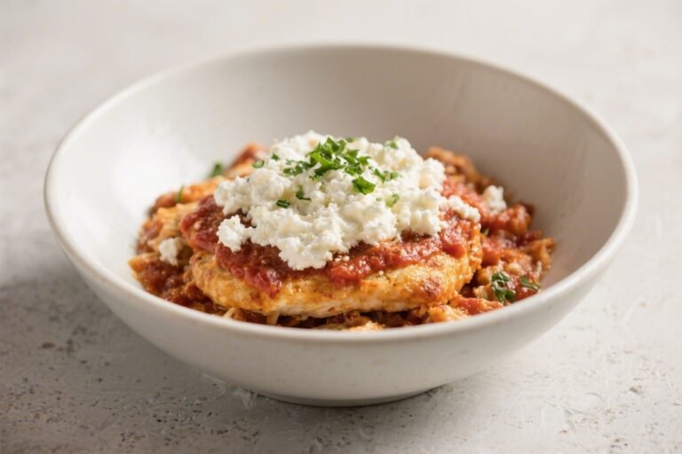 Cottage Cheese Chicken Parm Bowl – A Cozy, High-Protein Comfort Meal