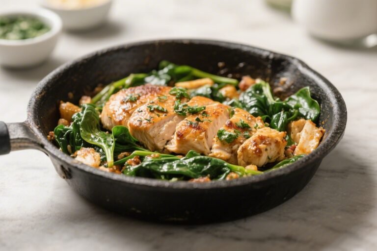 Keto Chicken Spinach Skillet – A Creamy, One-Pan Weeknight Winner