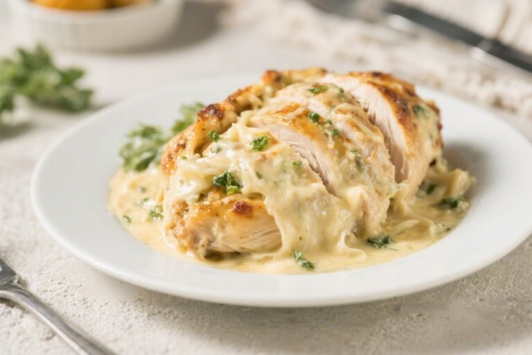 Keto Chicken Alfredo Stuffed Chicken – Creamy, Comforting, and Low-Carb