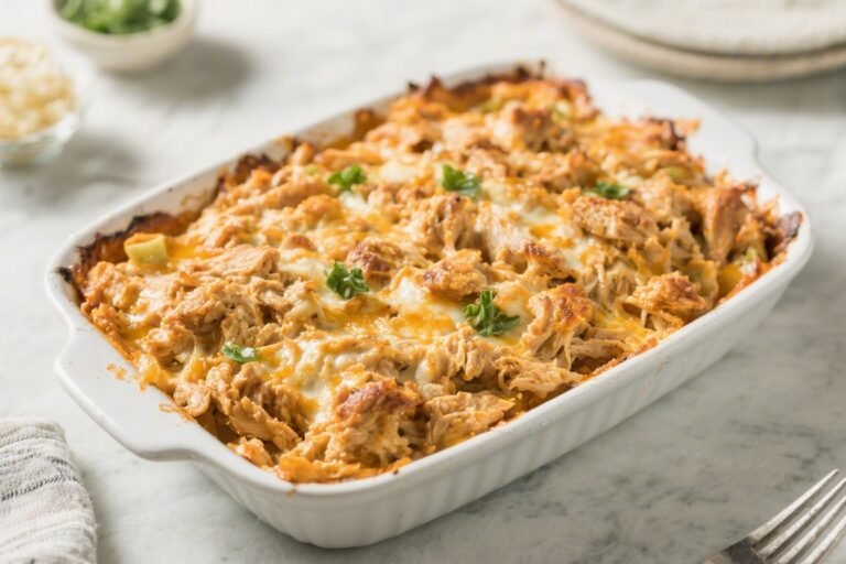 Keto Crack Chicken Bake – Creamy, Cheesy, and Low-Carb Comfort