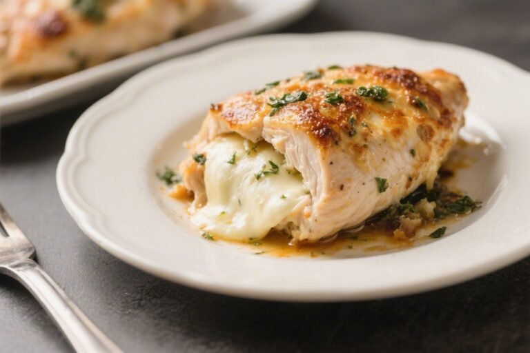 Keto Chicken Mozzarella Stuffed Breast – Juicy, Cheesy, and Low-Carb