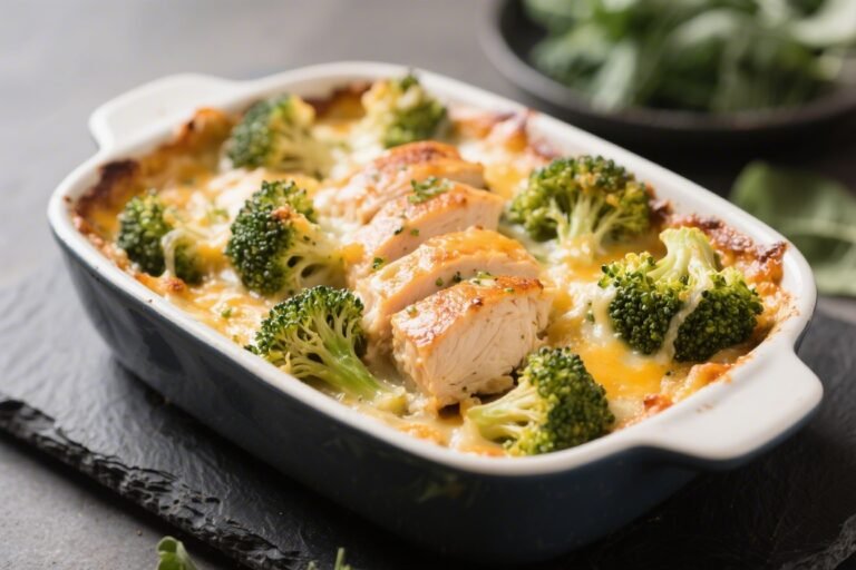 Keto Chicken Cheesy Broccoli Bake – Cozy, Low-Carb Comfort