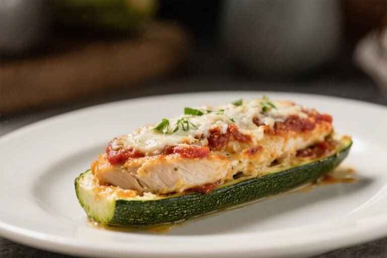 Keto Chicken Parmesan Stuffed Zucchini – Comforting, Low-Carb, and Weeknight Easy
