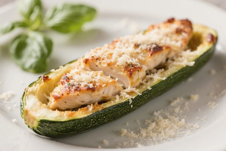 Keto Parmesan Chicken Zucchini Boats – A Cozy, Low-Carb Favorite
