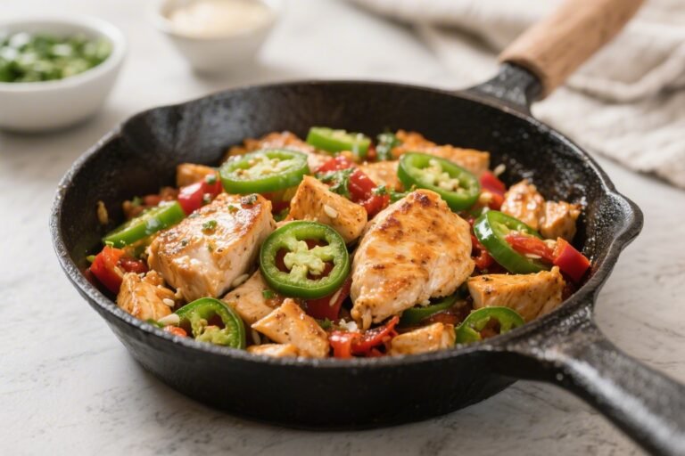 Keto Chicken Jalapeño Skillet – A Creamy, Spicy One-Pan Dinner
