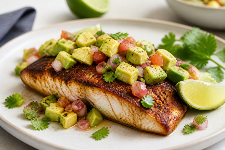 Blackened Mahi Mahi with Avocado Salsa – A Bright, Bold Weeknight Favorite