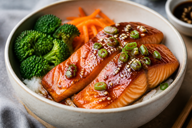 Teriyaki Salmon Rice Bowls – Simple, Flavor-Packed Weeknight Dinner