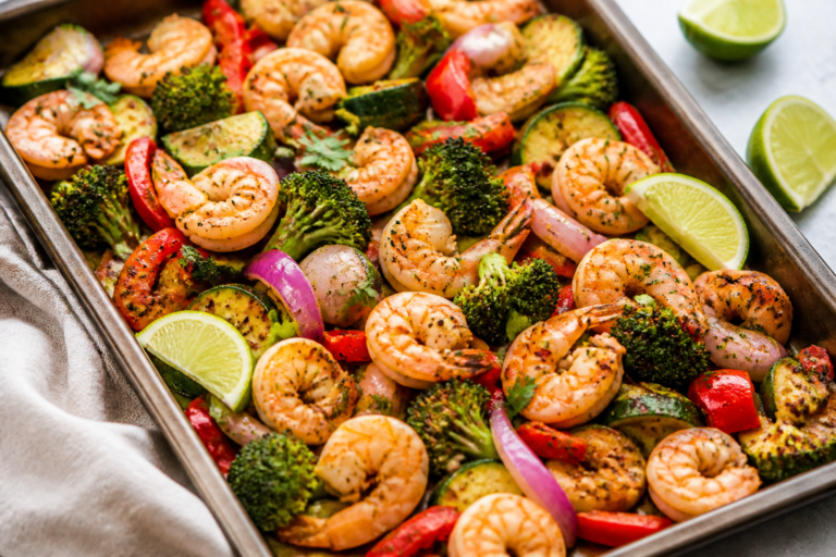Sheet Pan Garlic Lime Shrimp & Veggies – Bright, Zesty, and Weeknight Easy