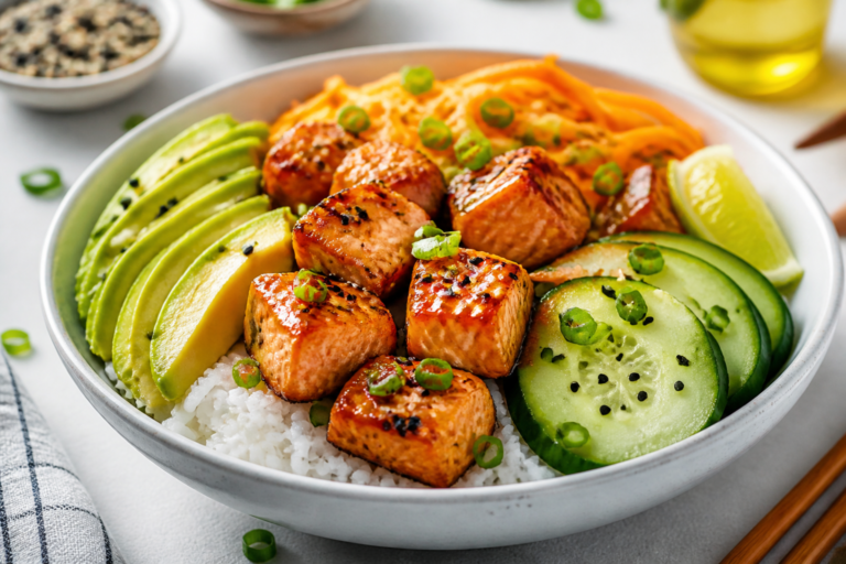 Air Fryer Salmon Bites Bowls – Fast, Flavorful, and Fresh