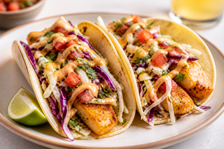 Healthy Baja Fish Tacos – Fresh, Light, and Full of Flavor