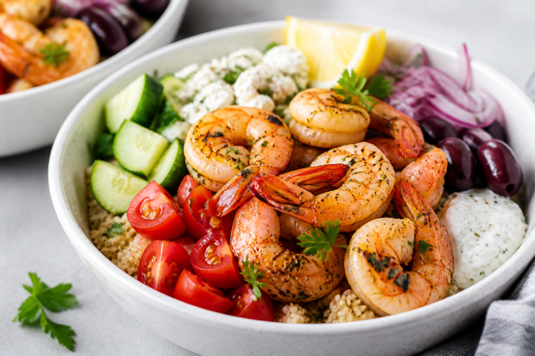 Healthy Mediterranean Shrimp Bowls – Fresh, Flavorful, and Ready Fast