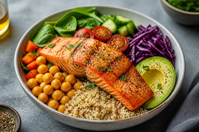 High Protein Salmon Power Bowls – A Simple, Satisfying Meal Prep Favorite