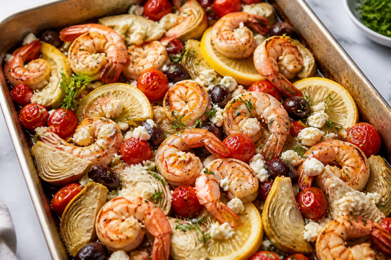 One Pan Mediterranean Shrimp Bake – Fresh, Fast, and Full of Flavor