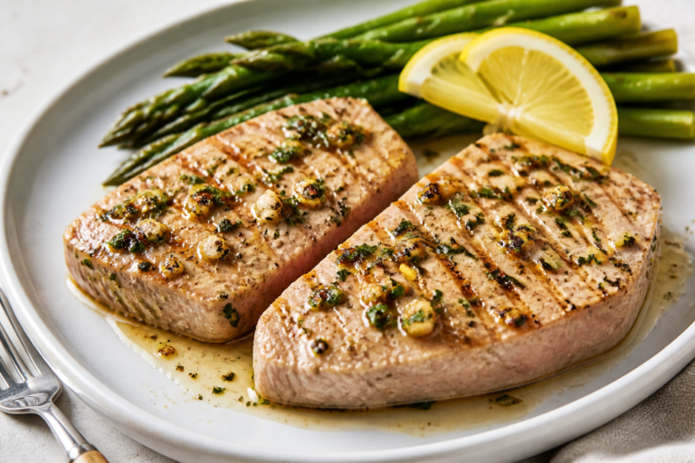 Healthy Lemon Garlic Tuna Steaks – Bright, Simple, and Satisfying
