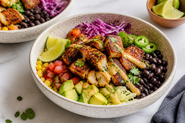 Blackened Fish Taco Bowls – Fresh, Spicy, and Easy