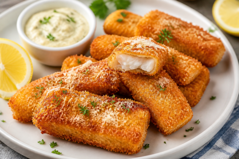 Crispy Parmesan Fish Sticks – Easy, Golden, and Kid-Friendly