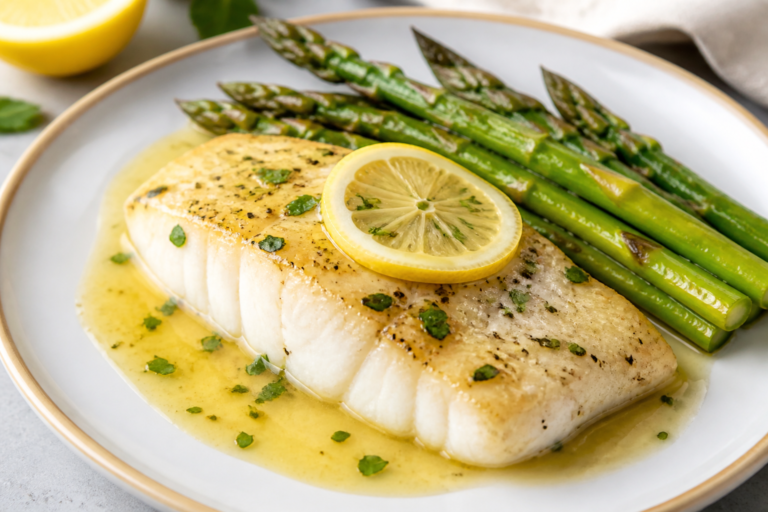 Lemon Butter Cod & Asparagus – Bright, Simple, and Satisfying