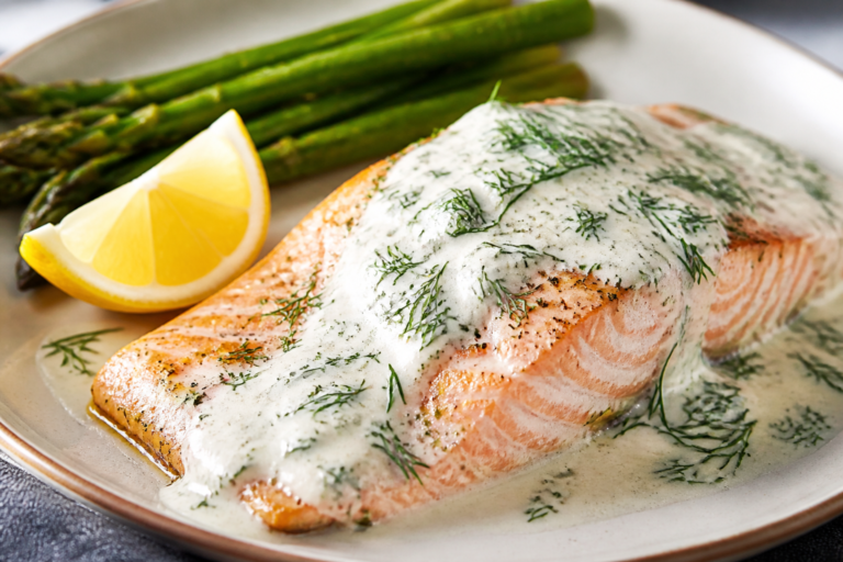 Healthy Creamy Dill Salmon – A Light, Comforting Weeknight Favorite