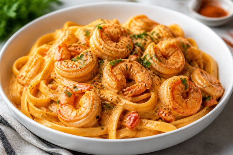Creamy Cajun Shrimp Pasta – A Comforting, Flavor-Packed Weeknight Dinner