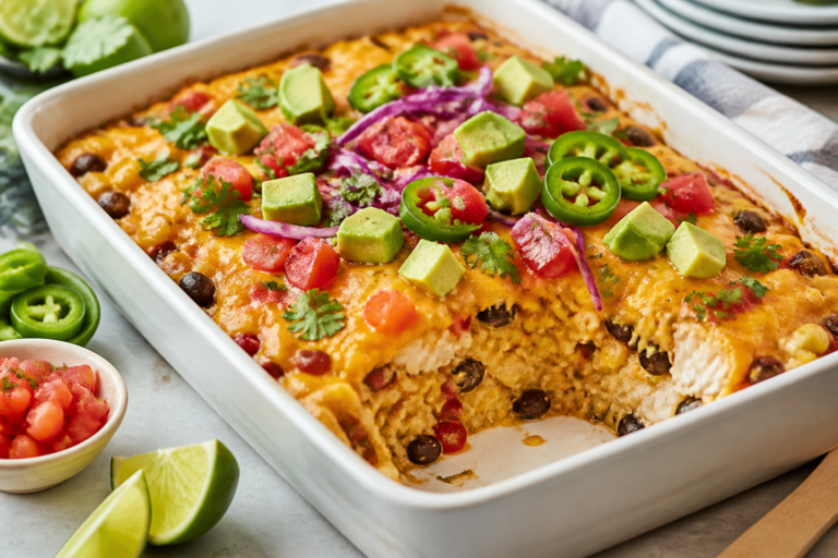 Healthy Fish Taco Casserole – Bright, Fresh, and Easy