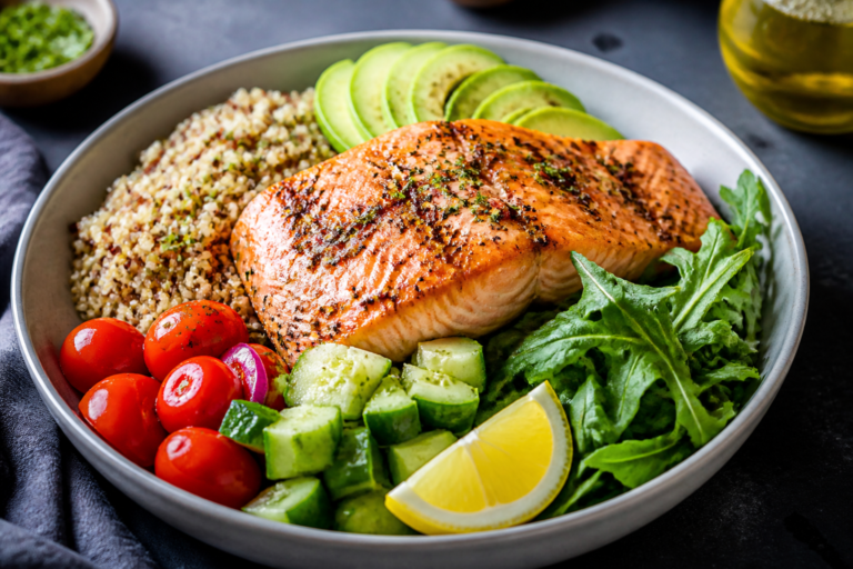 Healthy Salmon & Quinoa Dinner Bowls – Balanced, Bright, and Satisfying