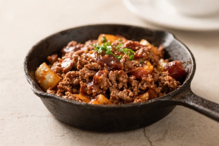 Ground Turkey BBQ Skillet – Fast, Flavorful, and Family-Friendly