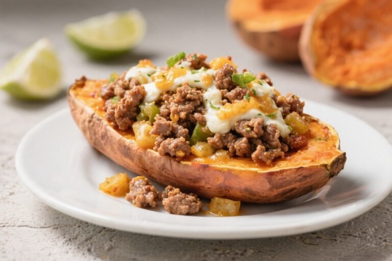 Ground Turkey Loaded Sweet Potatoes – A Hearty, Weeknight Favorite