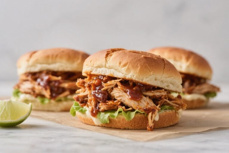 Easy BBQ Pulled Chicken Sandwiches – Simple, Saucy, and Satisfying