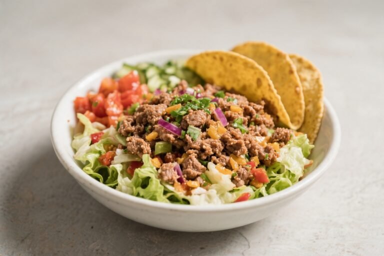 Easy Ground Turkey Taco Salad Bowl – A Fresh, Weeknight Favorite
