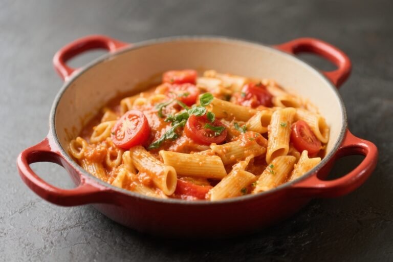 One-Pot Creamy Tomato Pasta – Simple, Cozy, and Weeknight-Friendly
