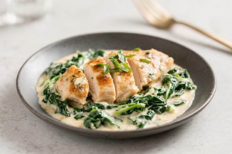 Creamy Spinach Chicken – Comforting, Weeknight-Friendly, and Satisfying