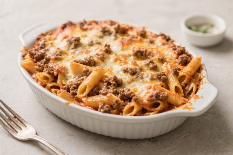 Easy Baked Ziti With Ground Beef – A Cozy, Crowd-Pleasing Pasta Bake