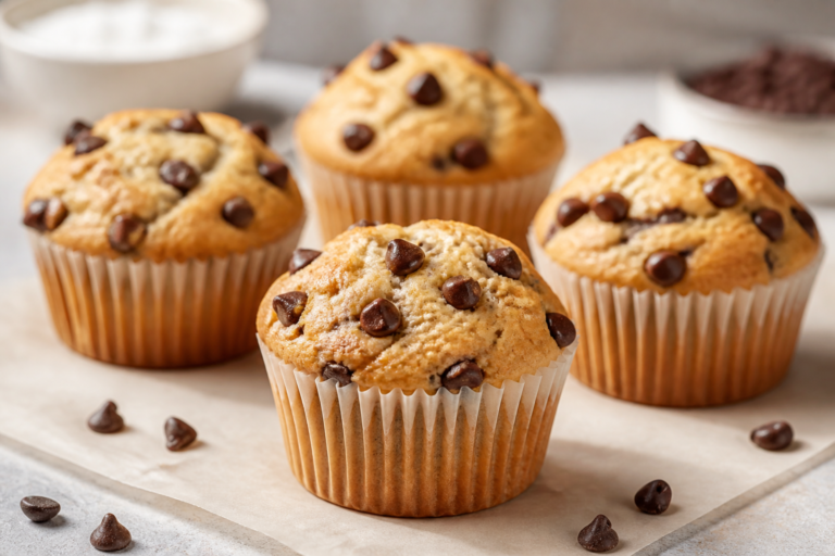 Chocolate Chip Cottage Cheese Protein Muffins – Soft, Satisfying, and Meal-Prep Friendly
