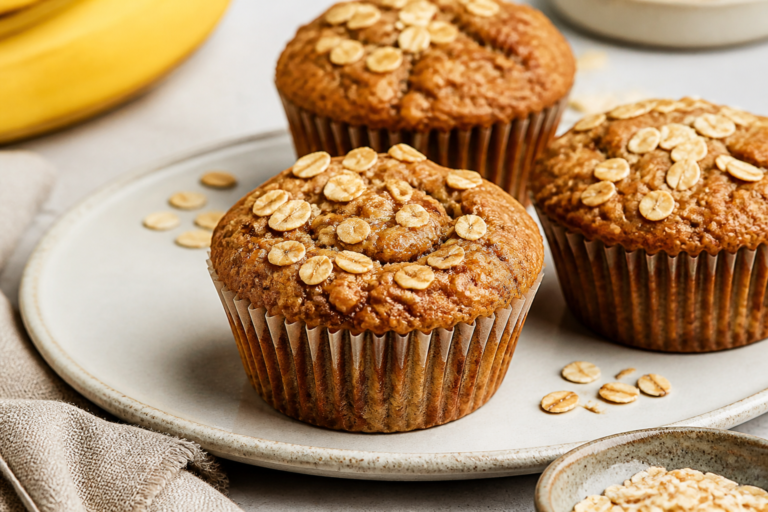 Banana Oatmeal Protein Muffins – Soft, Filling, and Easy to Make