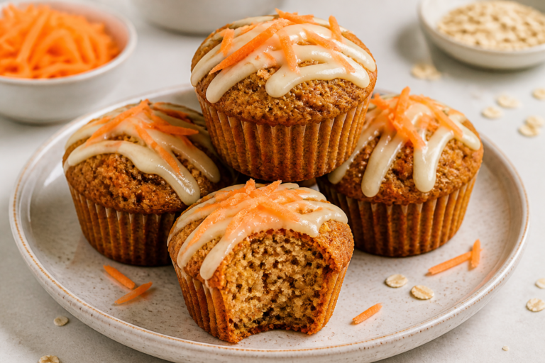 Healthy Carrot Cake Protein Muffins – Light, Moist, and Packed With Protein