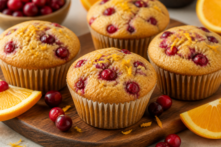 Orange Cranberry Protein Muffins – Bright, Zesty, and Satisfying