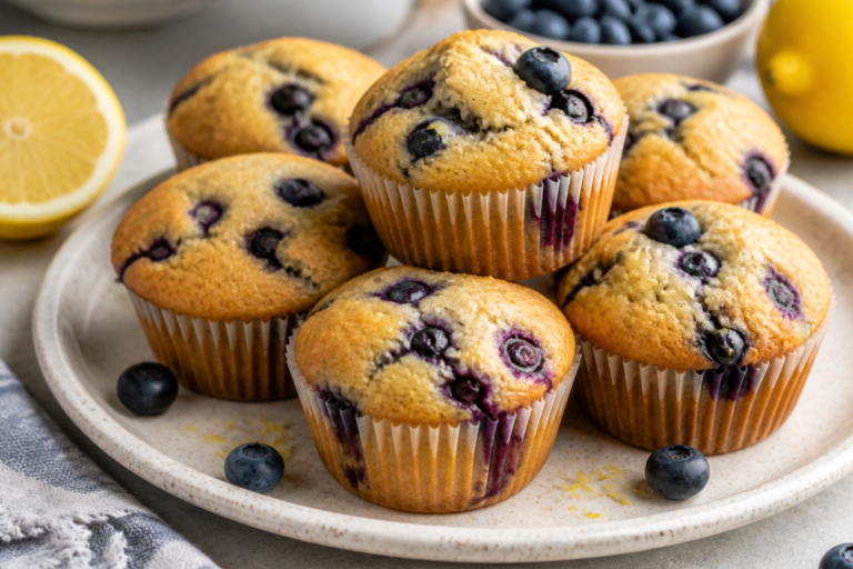 Blueberry Lemon Protein Muffins – Bright, Zesty, and Satisfying