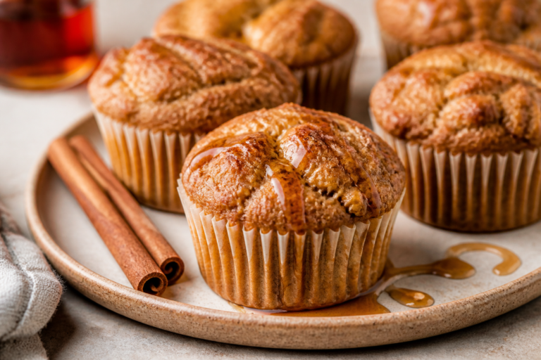 Maple Cinnamon Protein Muffins – Soft, Cozy, and Genuinely Satisfying