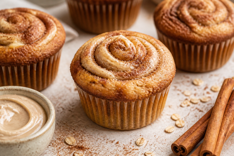 Cinnamon Swirl Protein Muffins – Soft, Sweet, and Satisfying