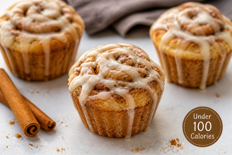 Cinnamon Roll Muffins Under 100 Calories – Light, Warm, and Comforting