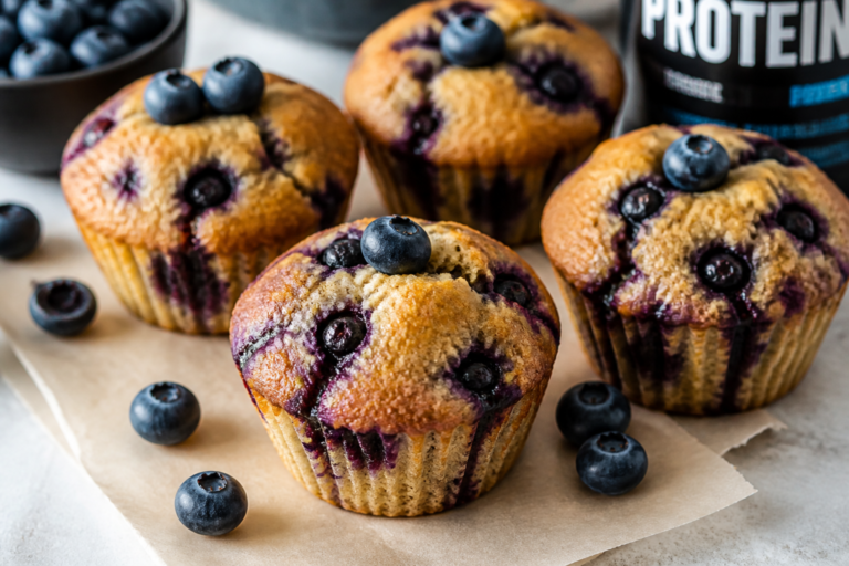 High Protein Blueberry Muffins Under 100 Calories – Light, Satisfying, and Easy