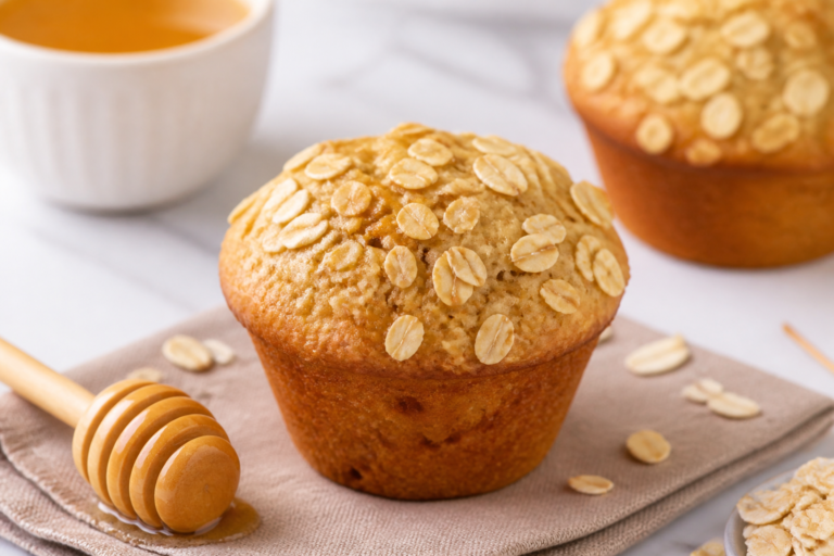 Honey Oat Muffins Under 100 Calories – Light, Wholesome, and Easy