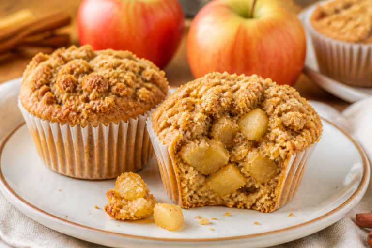 Apple Pie Muffins Under 100 Calories – Light, Cozy, and Easy