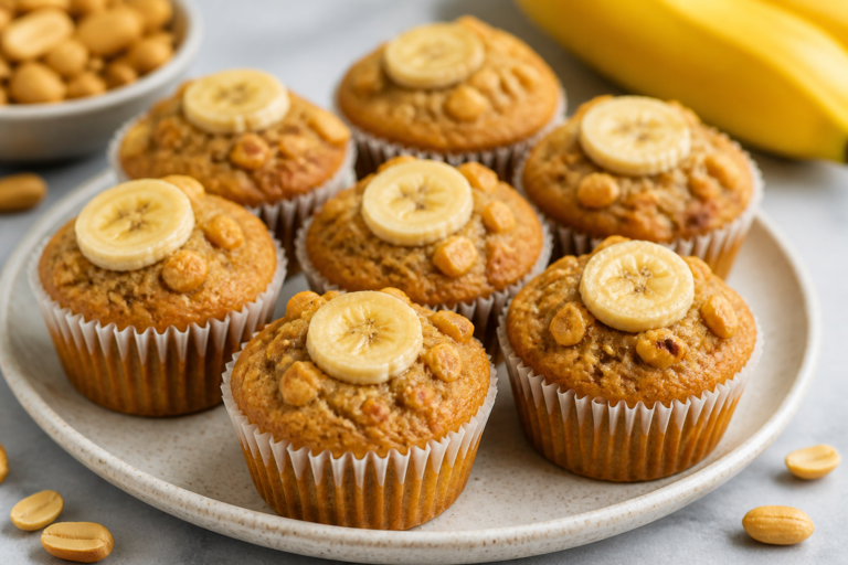 Peanut Butter Banana Muffins Under 100 Calories – Light, Easy, and Flavor-Packed