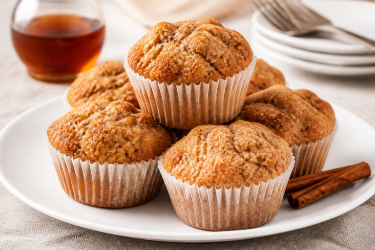 Maple Cinnamon Muffins Under 100 Calories – Light, Cozy, and Easy