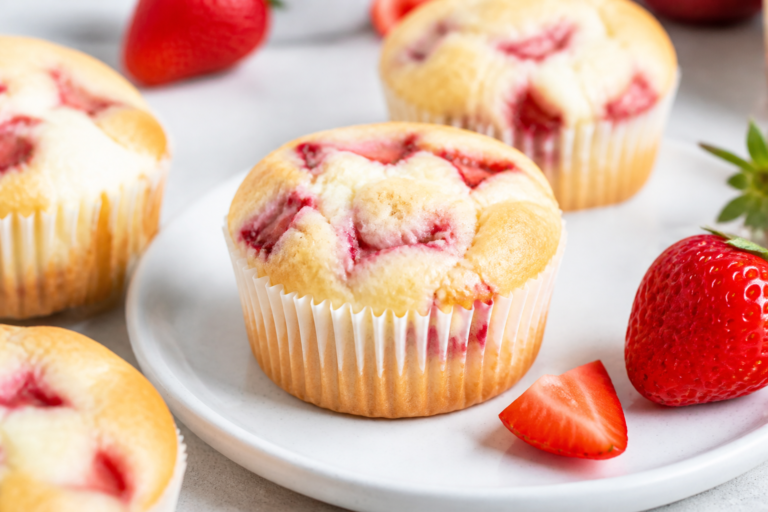 Strawberry Cheesecake Muffins Under 100 Calories – Light, Sweet, and Satisfying